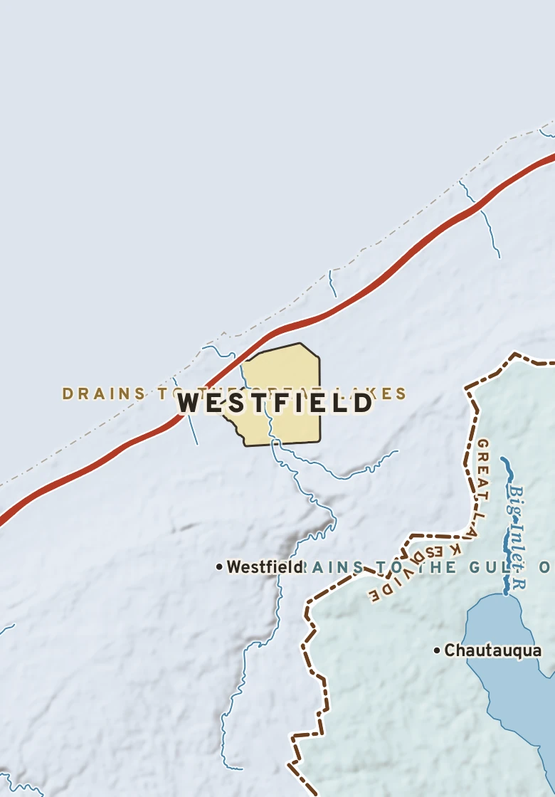 Atlas plate of Westfield, New York.