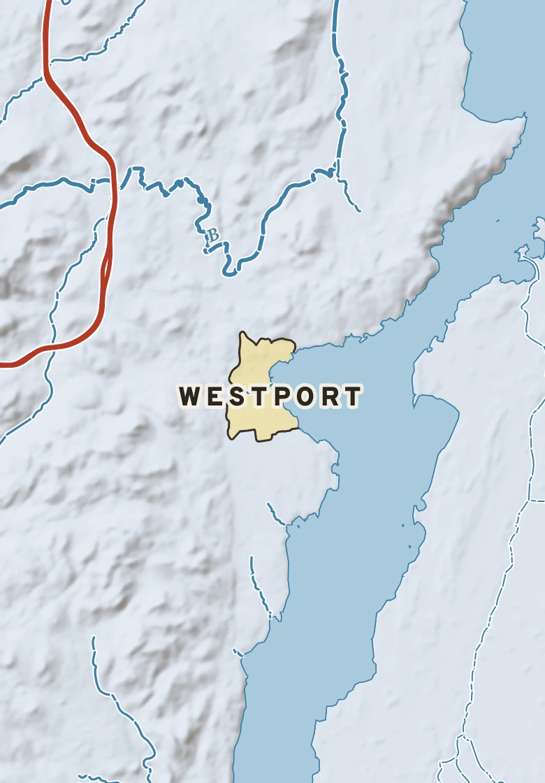 Atlas plate of Westport, New York.