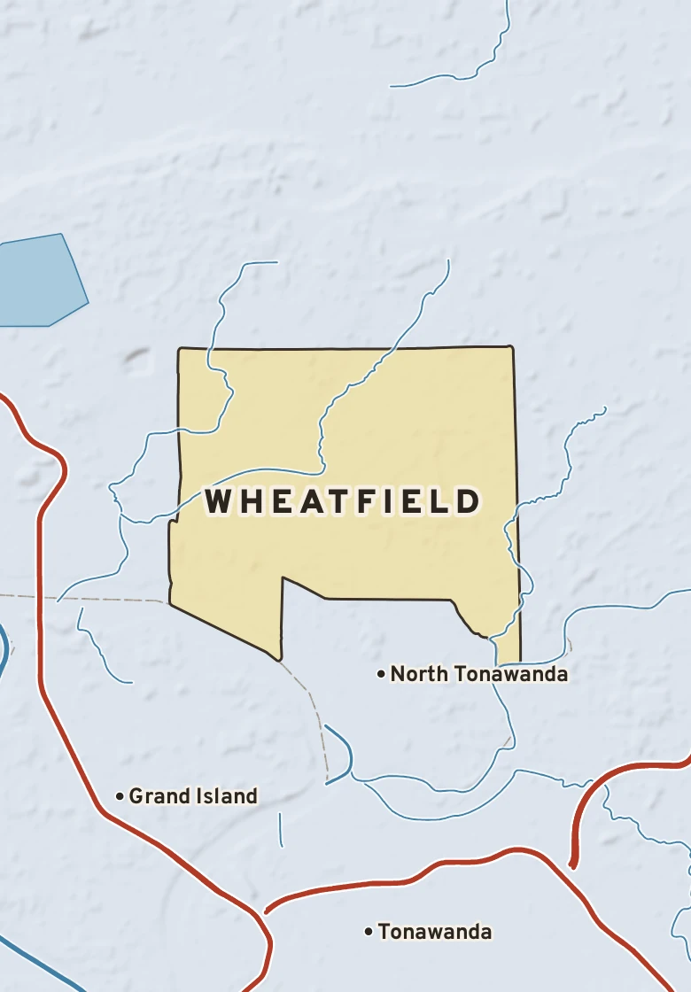 Atlas plate of Wheatfield, New York.