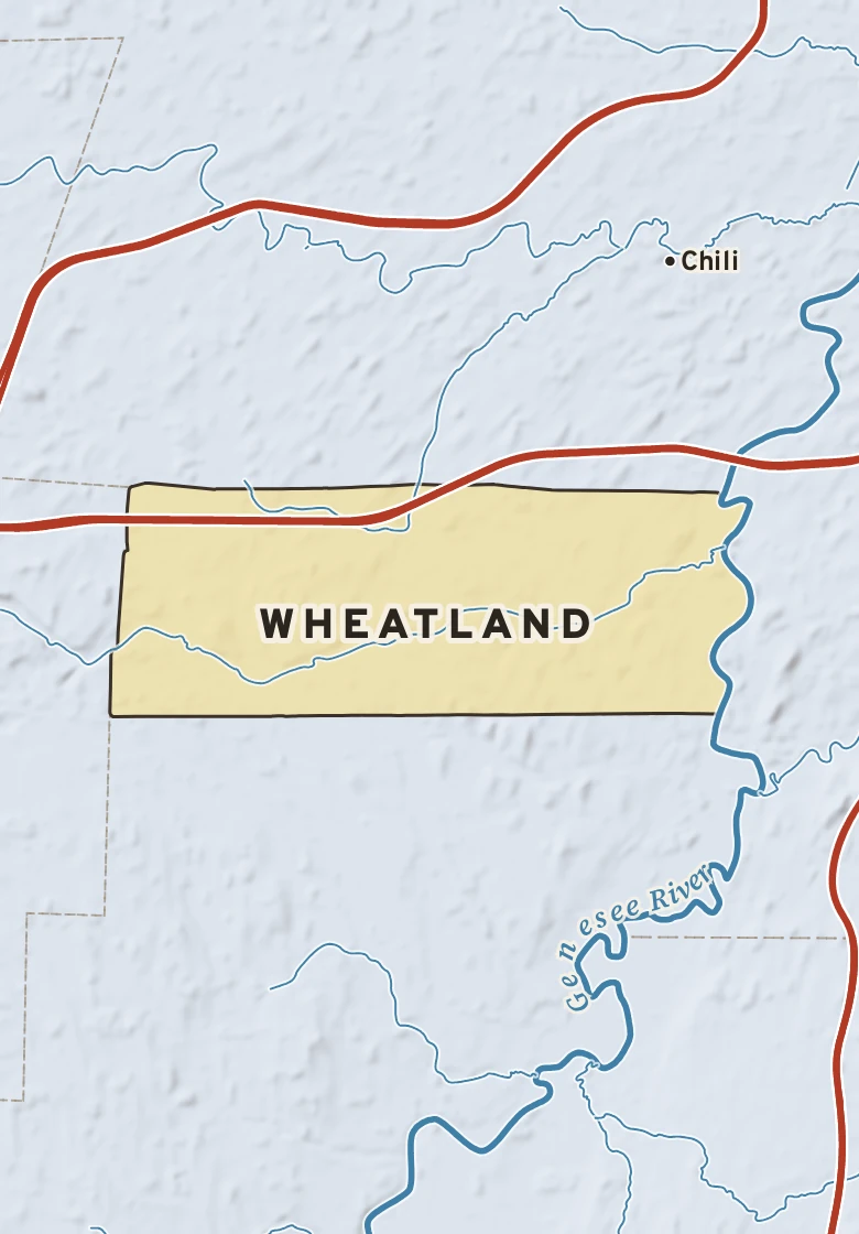 Atlas plate of Wheatland, New York.