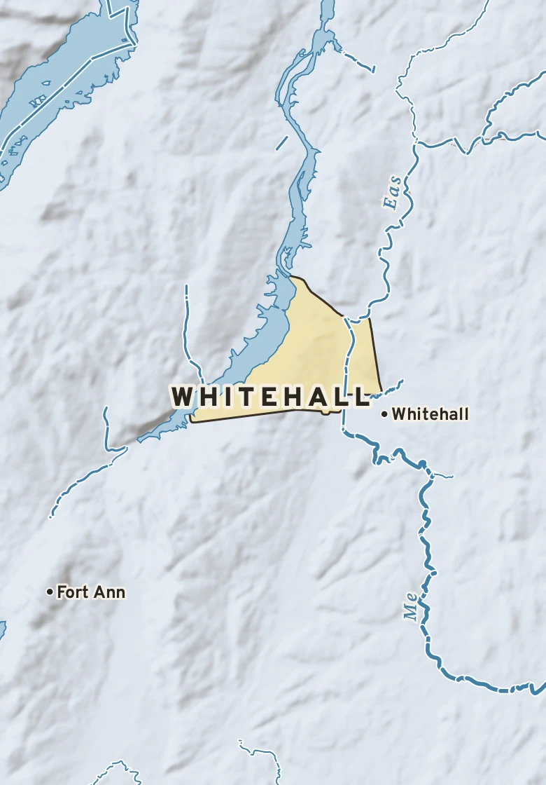 Atlas plate of Whitehall, New York.