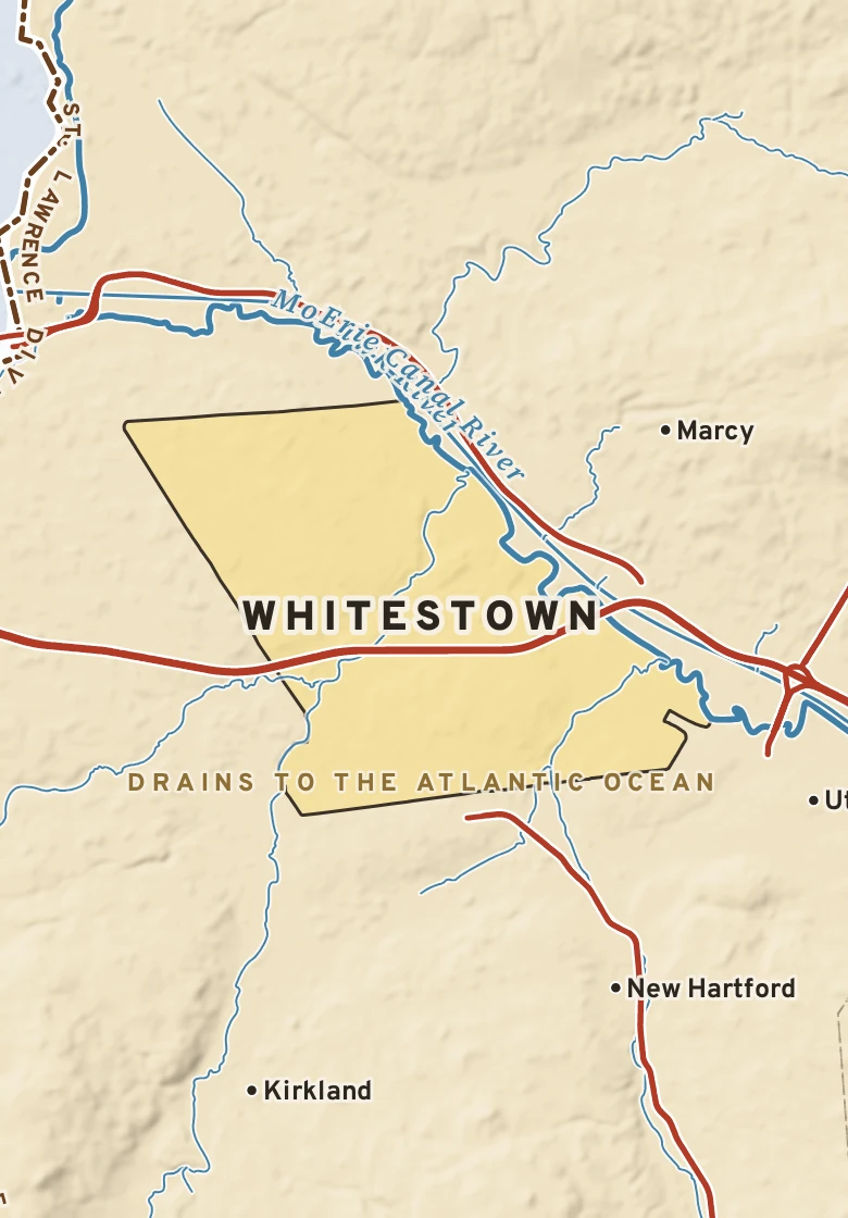 Atlas plate of Whitestown, New York.