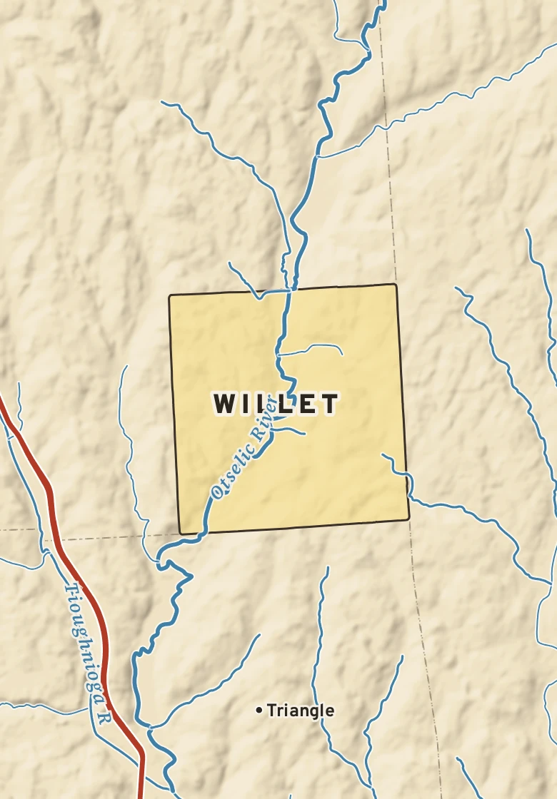 Atlas plate of Willet, New York.