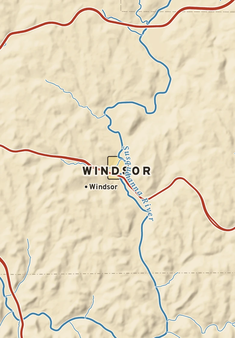 Atlas plate of Windsor, New York.