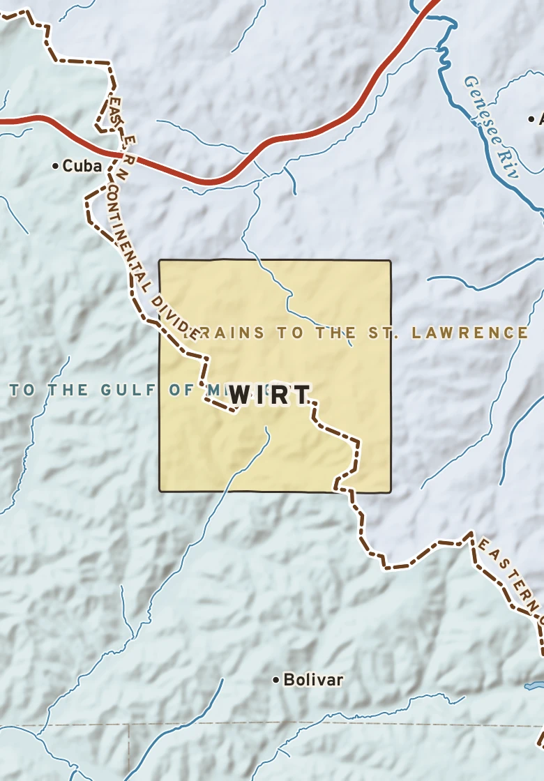 Atlas plate of Wirt, New York.