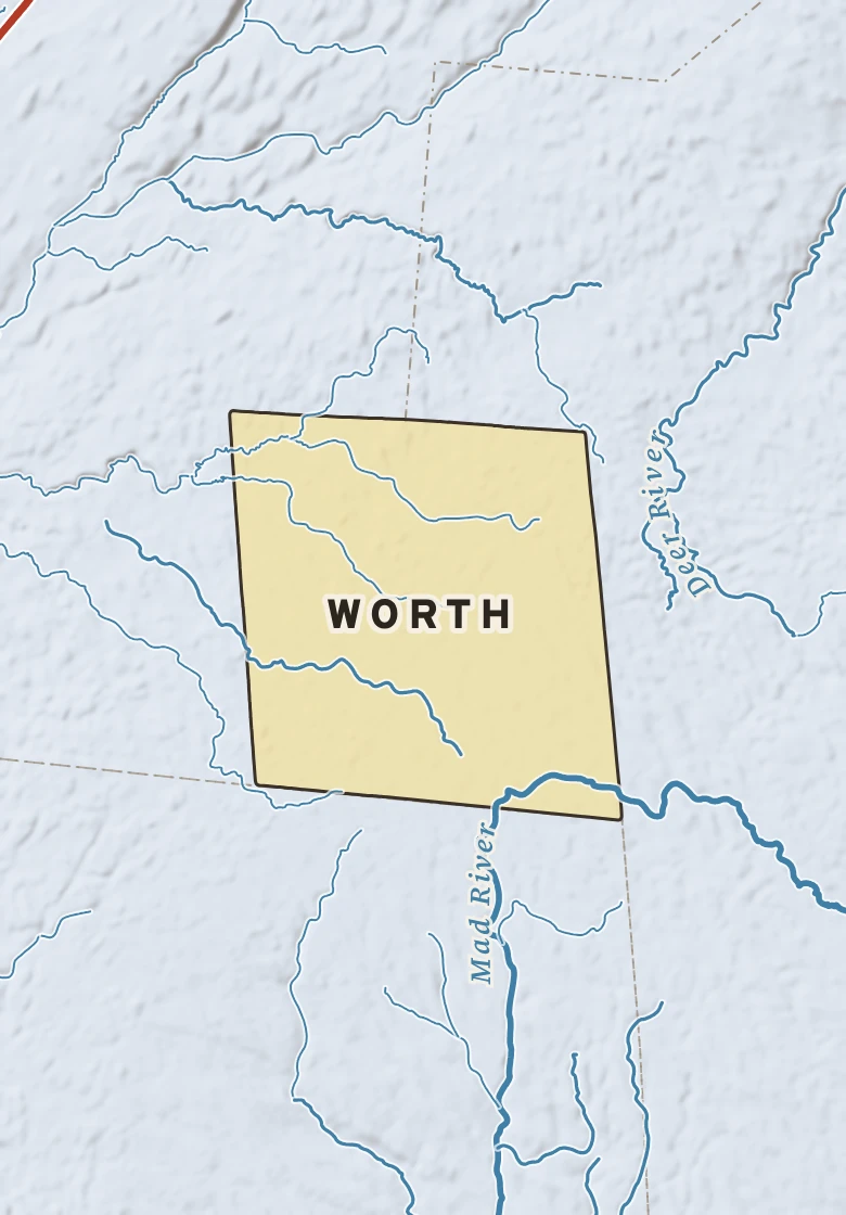 Atlas plate of Worth, New York.