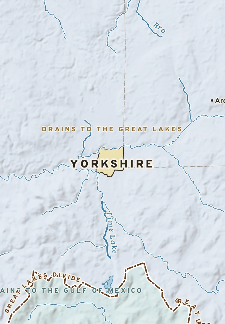 Atlas plate of Yorkshire, New York.