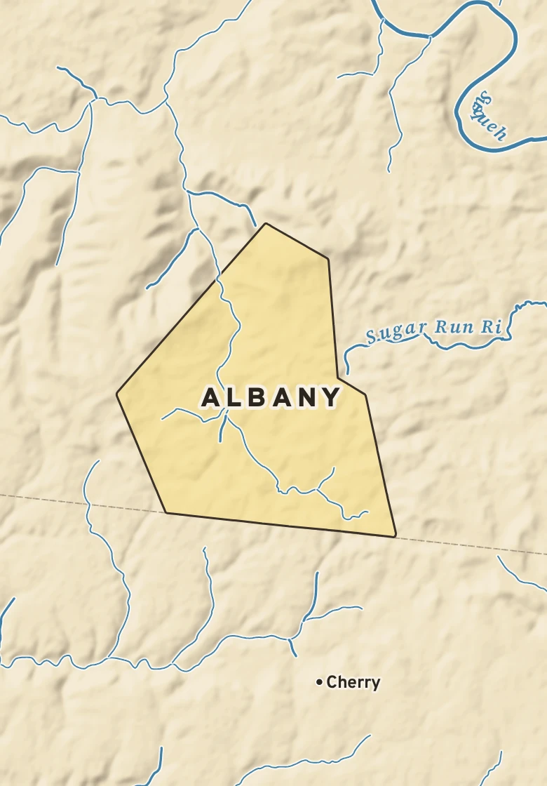 Atlas plate of Albany, Pennsylvania.