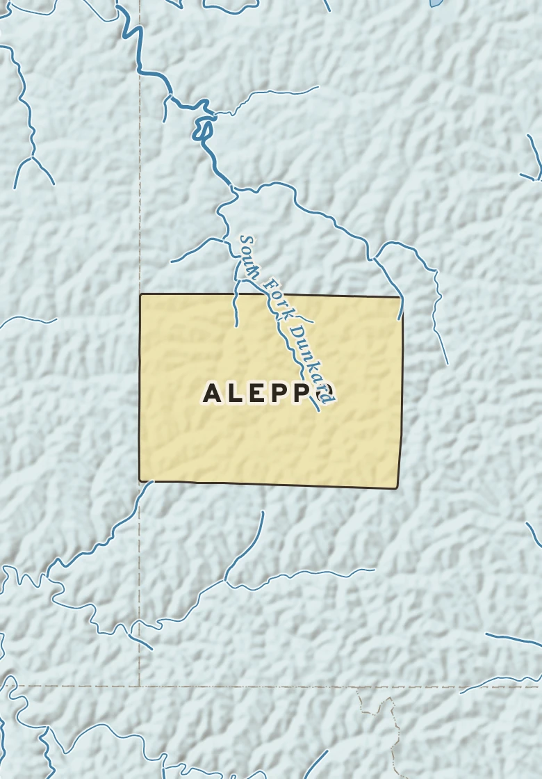 Atlas plate of Aleppo, Pennsylvania.
