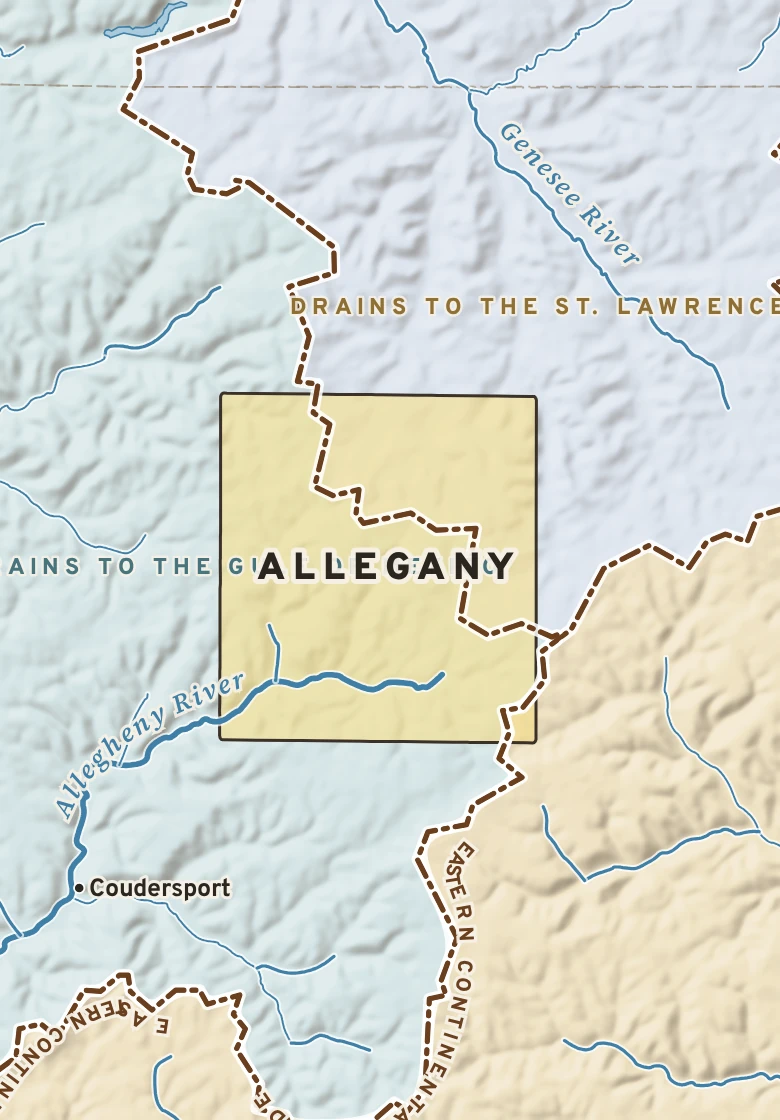 Atlas plate of Allegany, Pennsylvania.