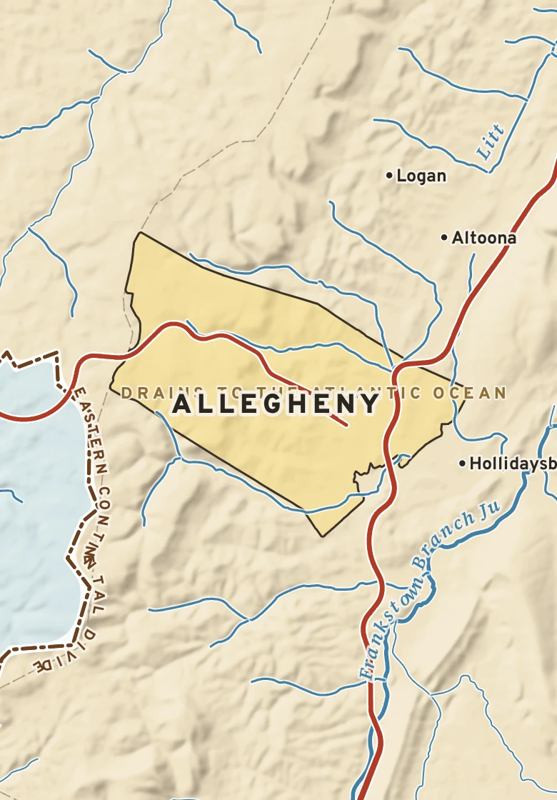 Atlas plate of Allegheny, Pennsylvania.