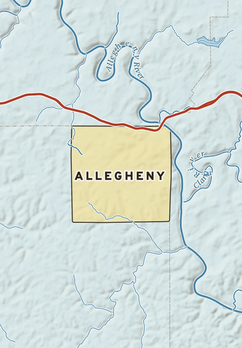 Atlas plate of Allegheny, Pennsylvania.