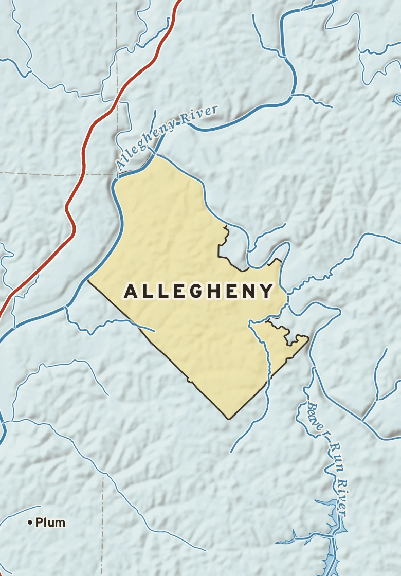 Atlas plate of Allegheny, Pennsylvania.