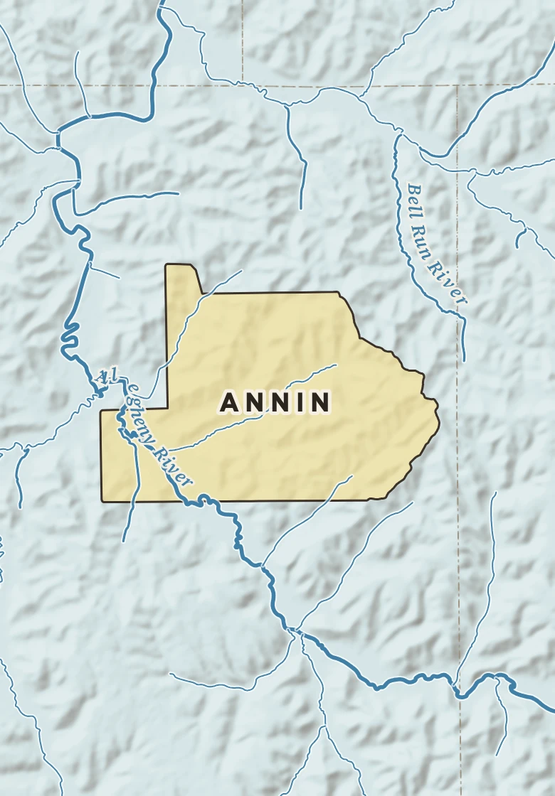 Atlas plate of Annin, Pennsylvania.