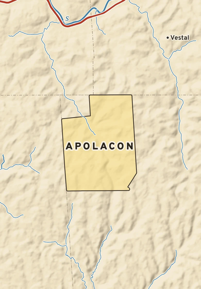 Atlas plate of Apolacon, Pennsylvania.