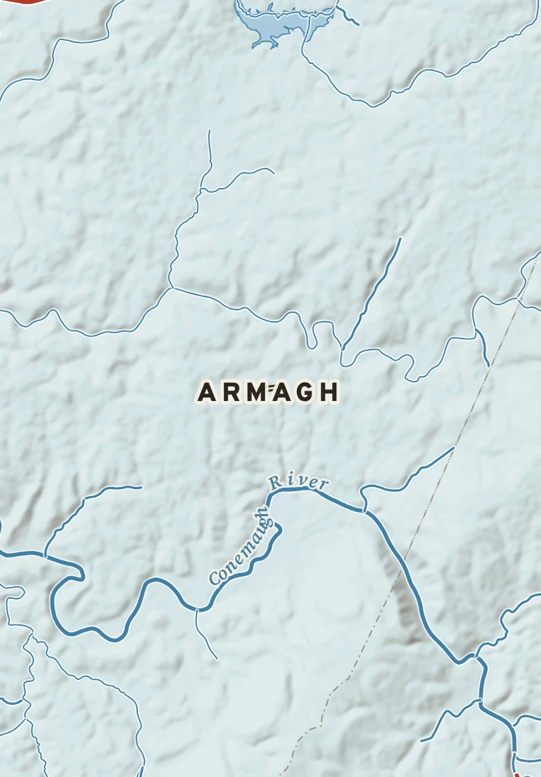 Atlas plate of Armagh, Pennsylvania.