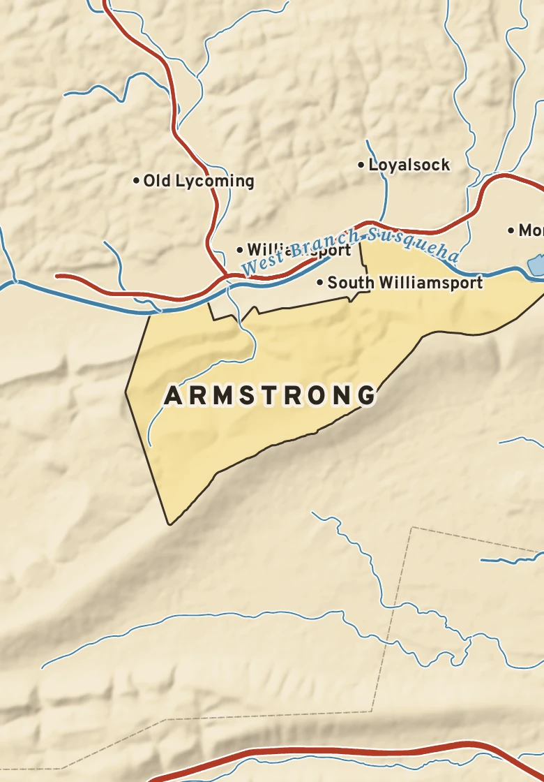 Atlas plate of Armstrong, Pennsylvania.