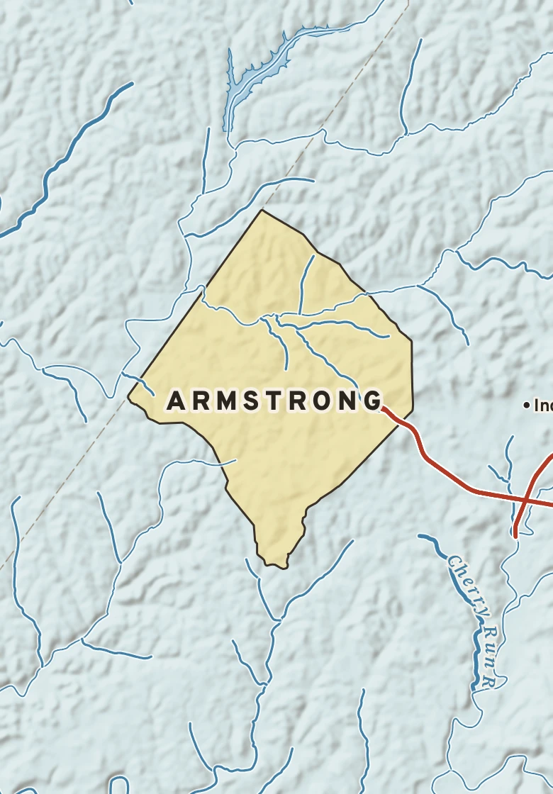 Atlas plate of Armstrong, Pennsylvania.