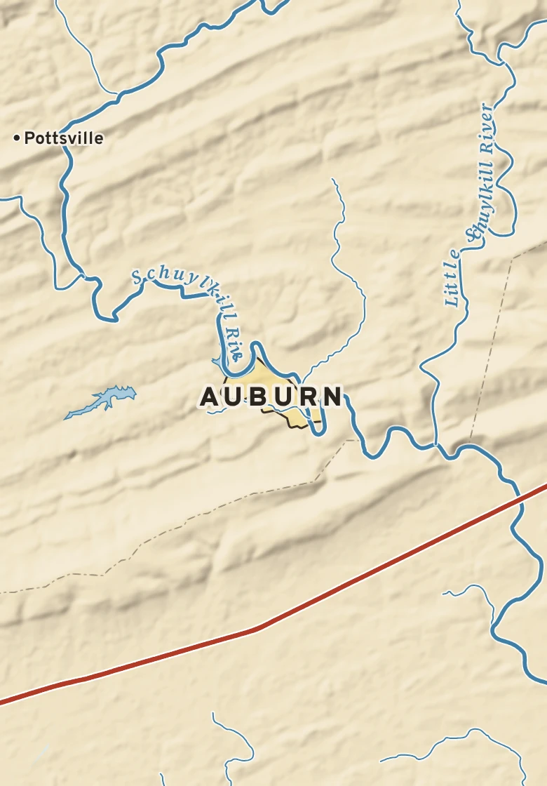 Atlas plate of Auburn, Pennsylvania.