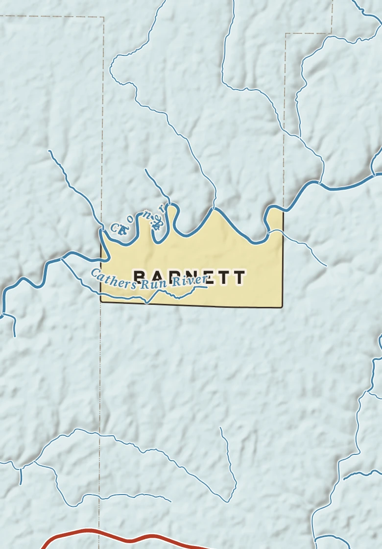 Atlas plate of Barnett, Pennsylvania.