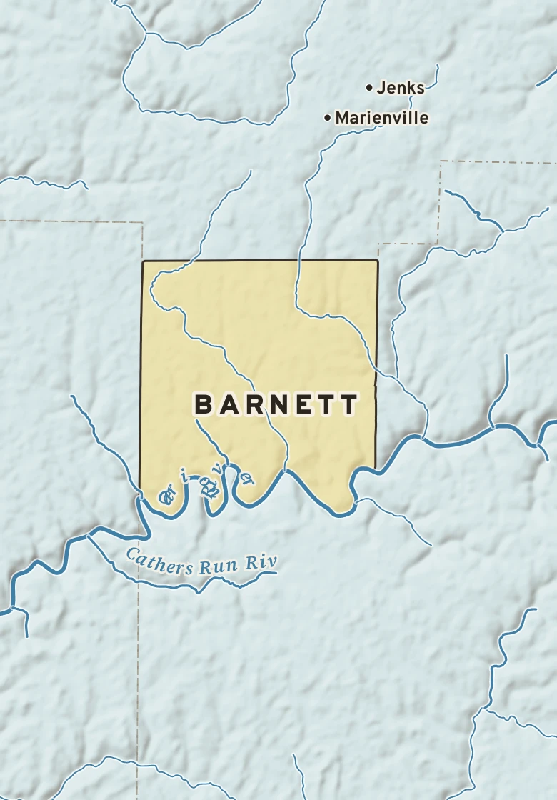 Atlas plate of Barnett, Pennsylvania.