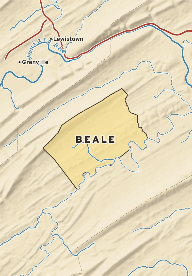 Atlas plate of Beale, Pennsylvania.