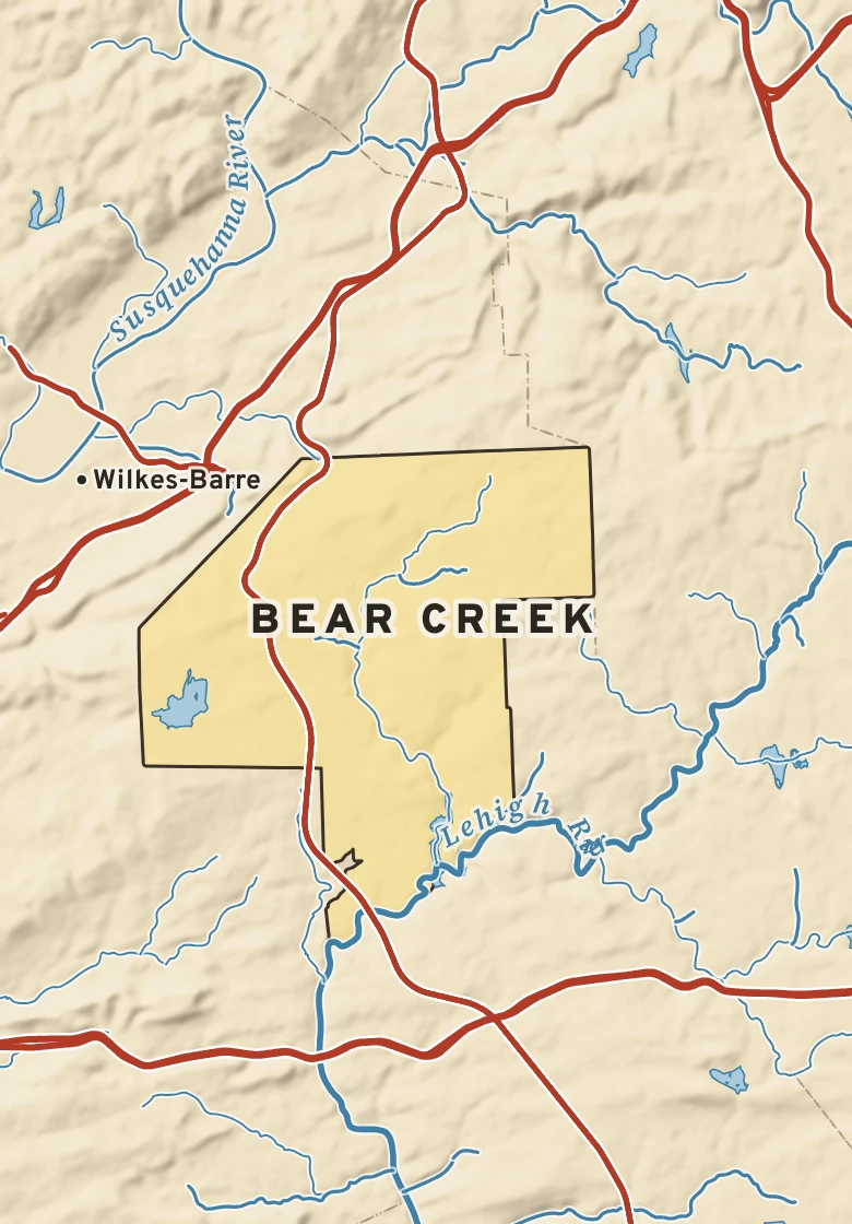 Atlas plate of Bear Creek, Pennsylvania.