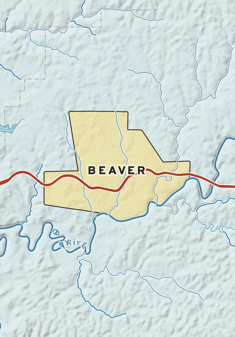 Atlas plate of Beaver, Pennsylvania.