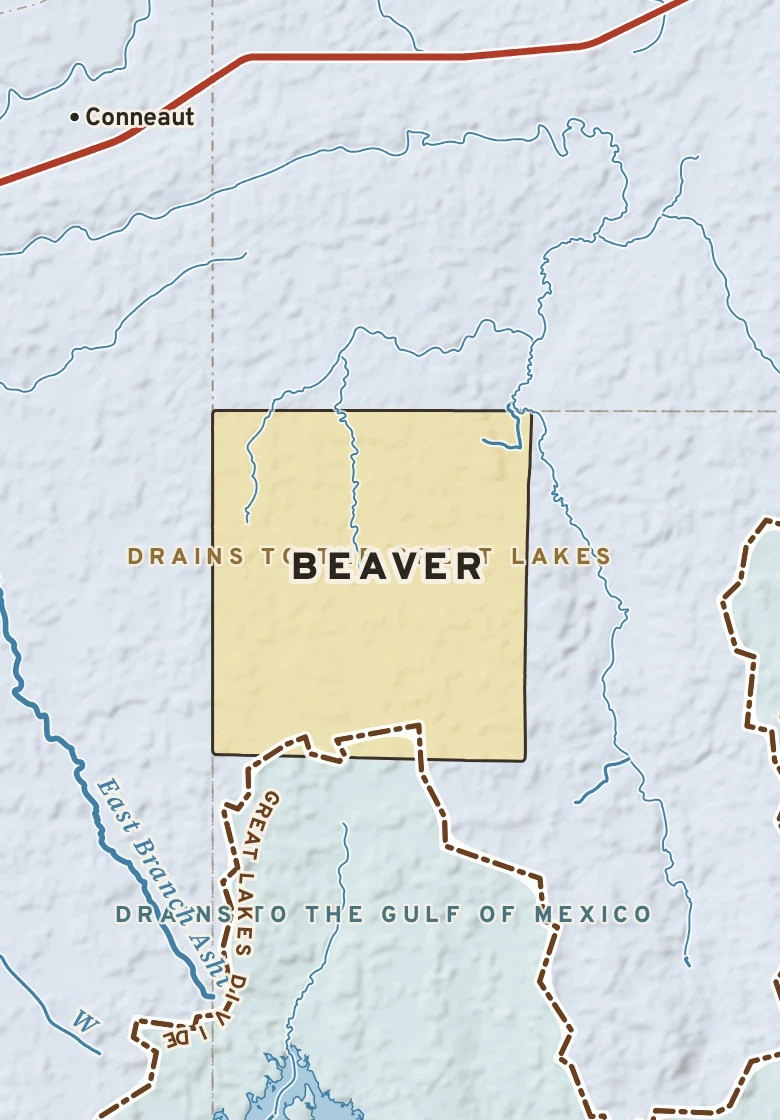 Atlas plate of Beaver, Pennsylvania.