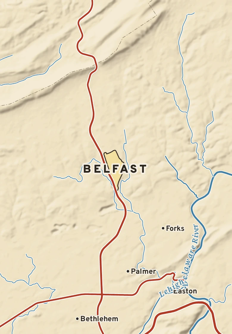 Atlas plate of Belfast, Pennsylvania.