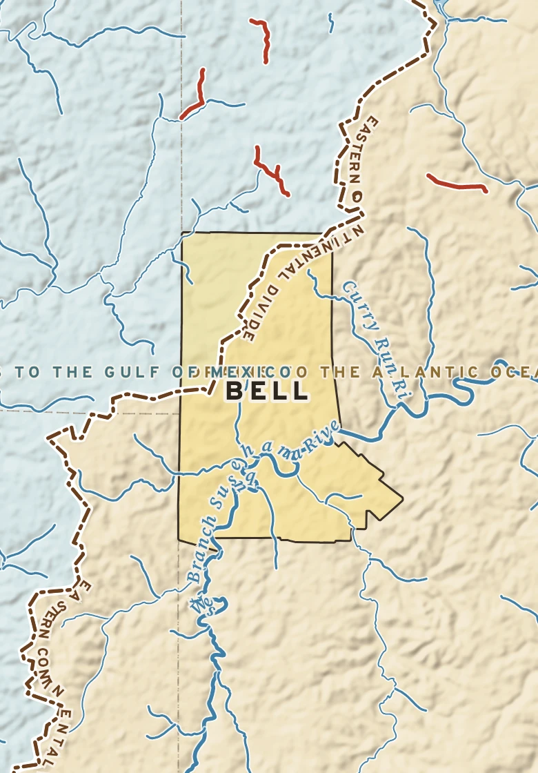 Atlas plate of Bell, Pennsylvania.