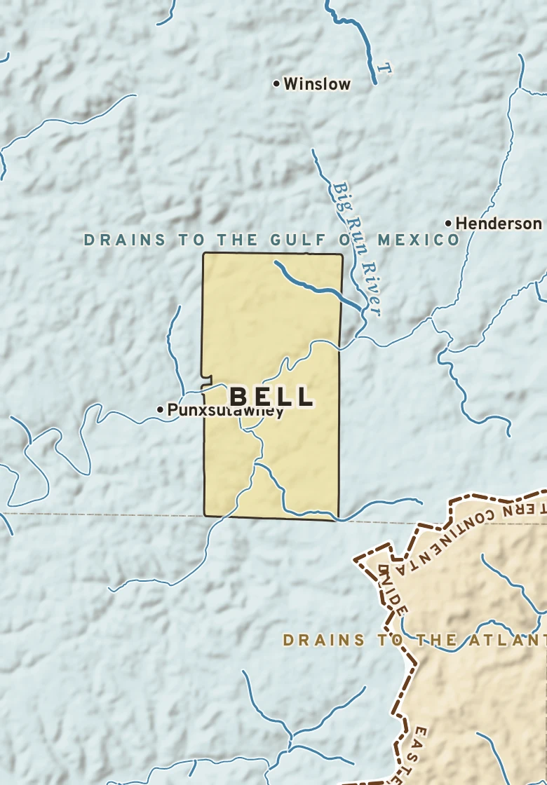 Atlas plate of Bell, Pennsylvania.