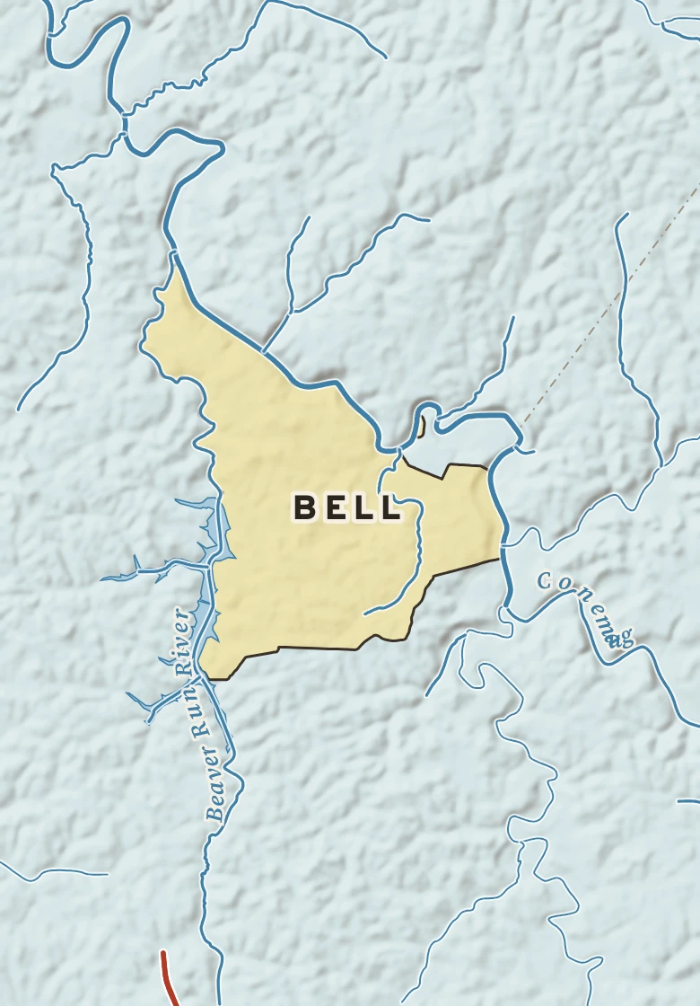 Atlas plate of Bell, Pennsylvania.