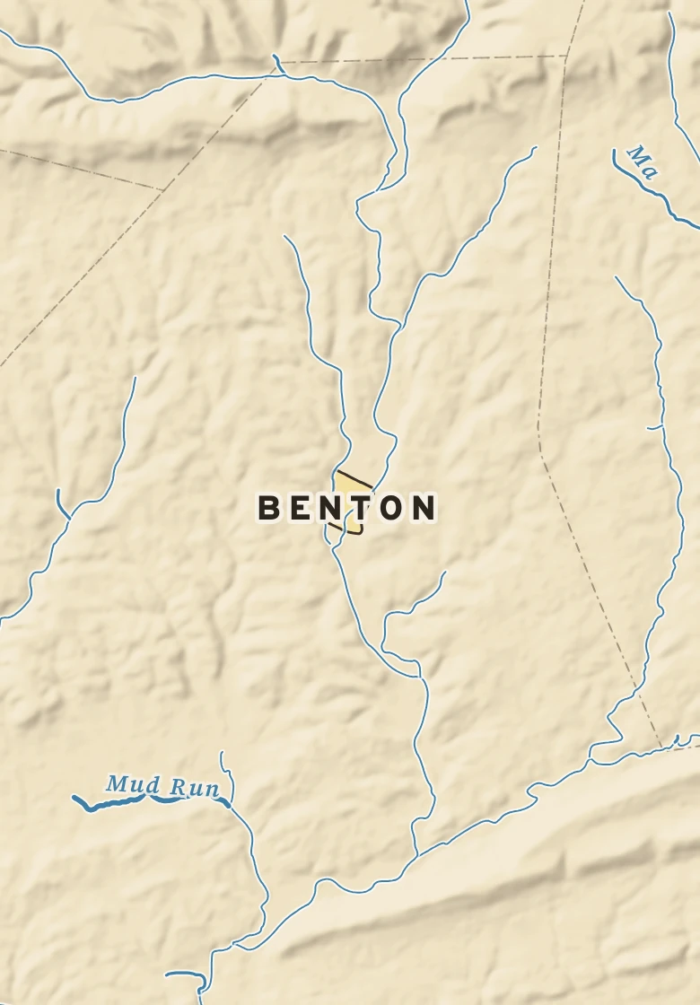 Atlas plate of Benton, Pennsylvania.