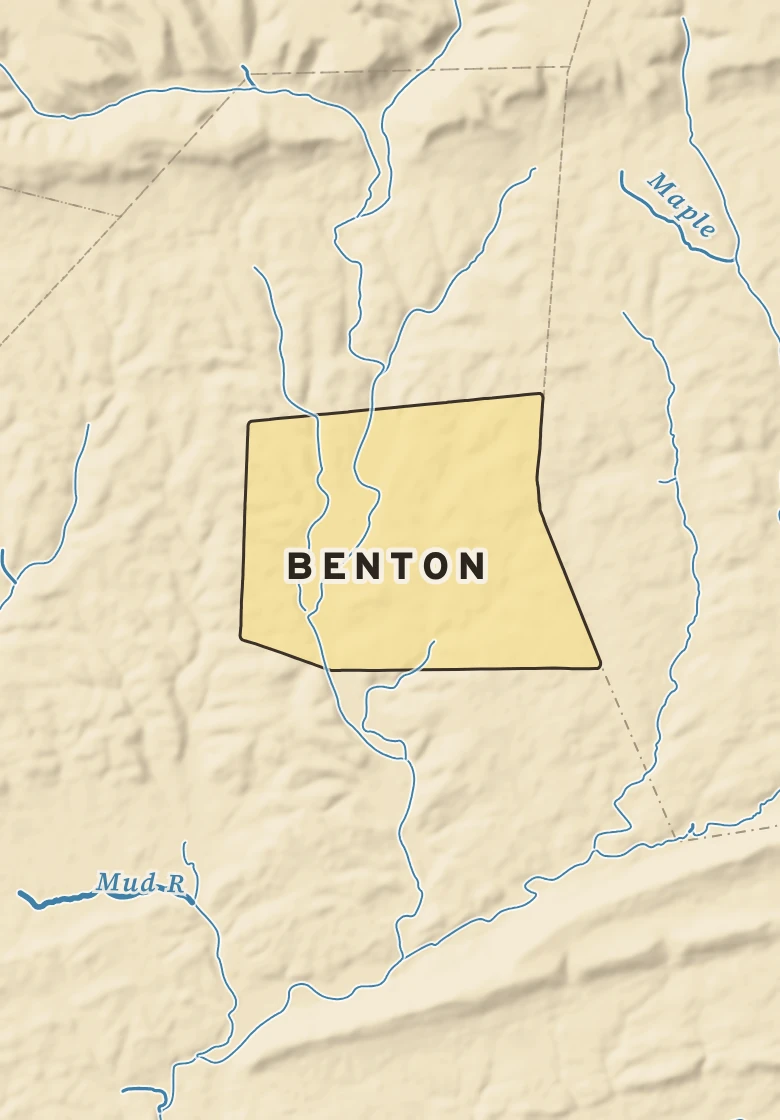 Atlas plate of Benton, Pennsylvania.