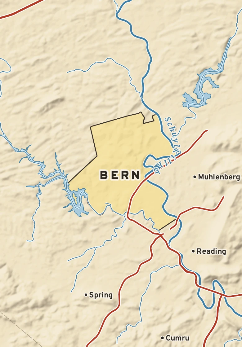 Atlas plate of Bern, Pennsylvania.