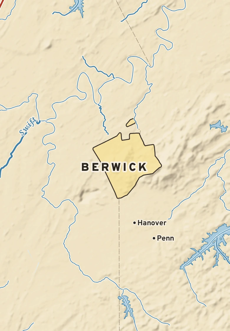 Atlas plate of Berwick, Pennsylvania.