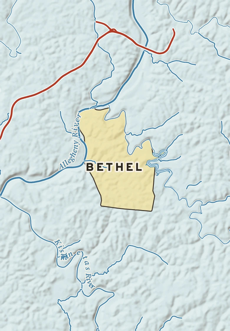 Atlas plate of Bethel, Pennsylvania.