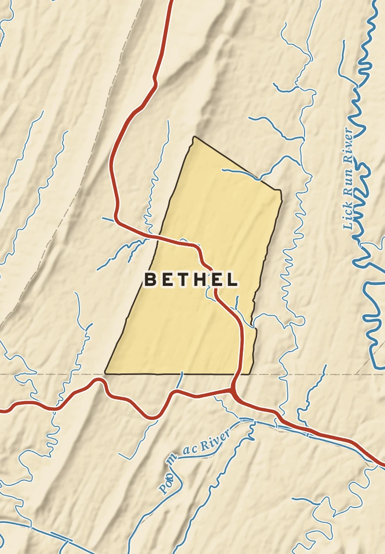 Atlas plate of Bethel, Pennsylvania.