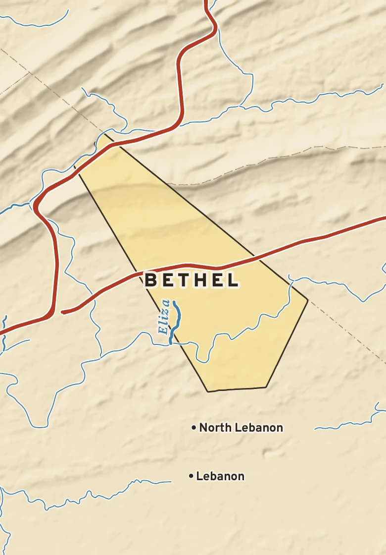 Atlas plate of Bethel, Pennsylvania.