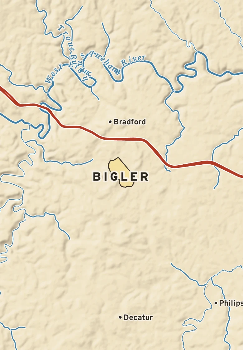 Atlas plate of Bigler, Pennsylvania.