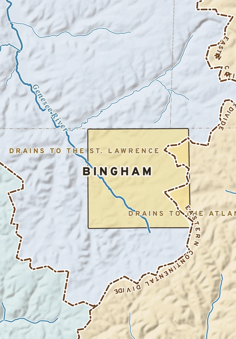 Atlas plate of Bingham, Pennsylvania.