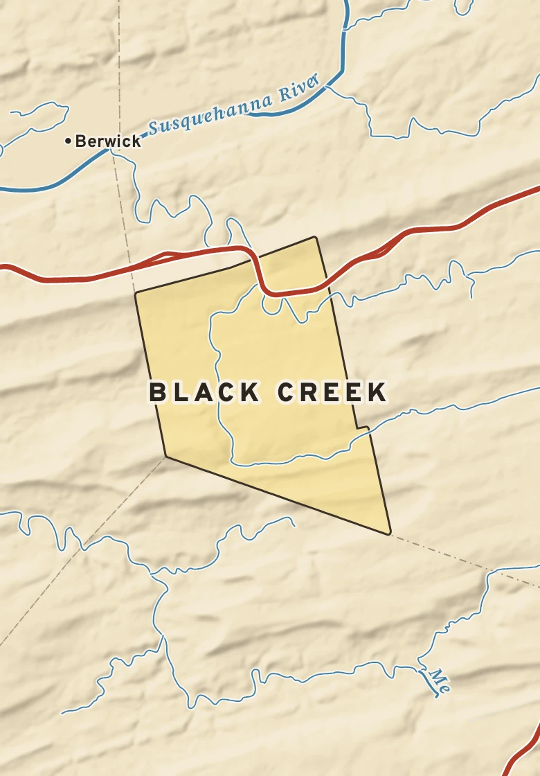 Atlas plate of Black Creek, Pennsylvania.
