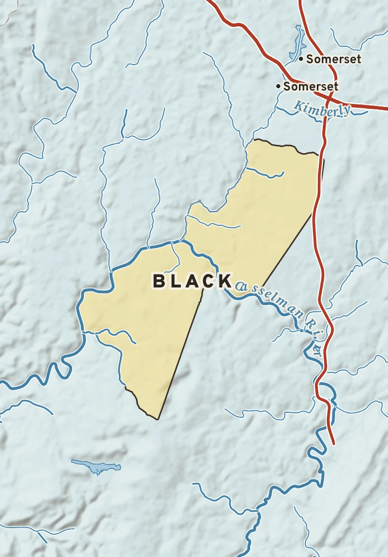 Atlas plate of Black, Pennsylvania.