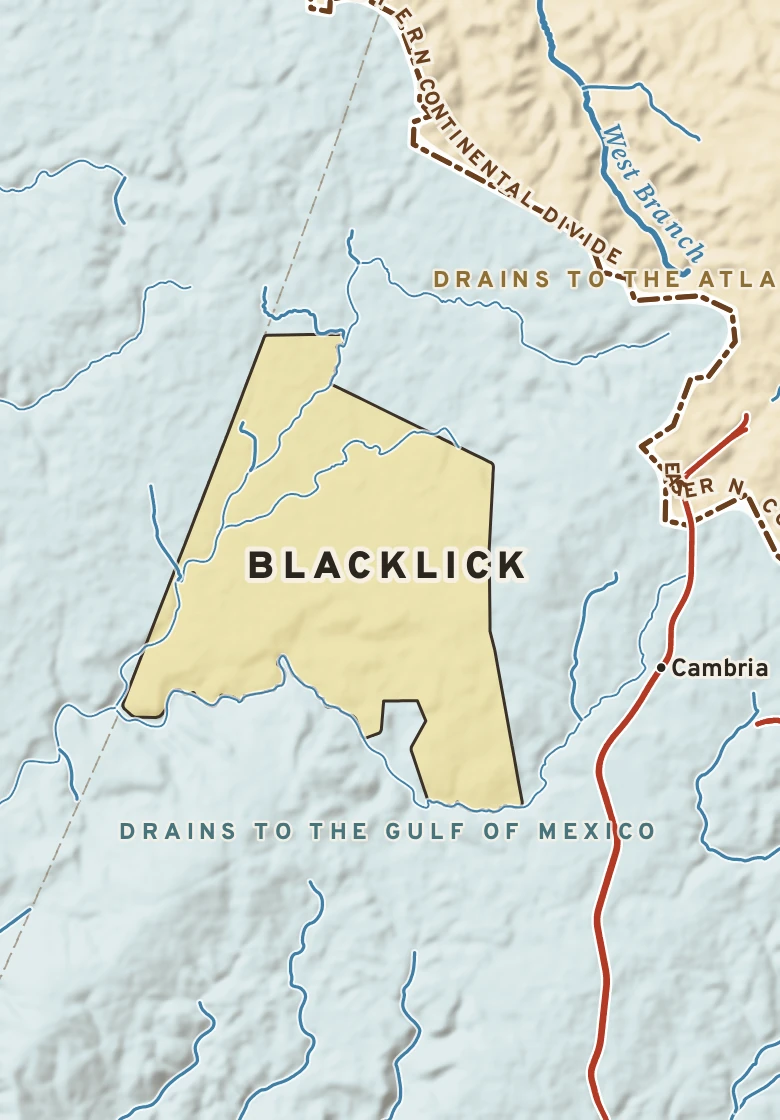 Atlas plate of Blacklick, Pennsylvania.