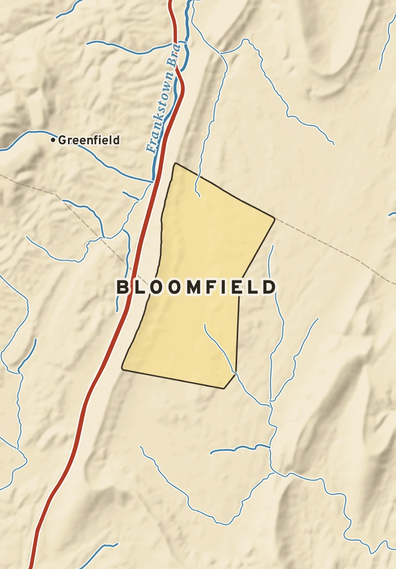 Atlas plate of Bloomfield, Pennsylvania.