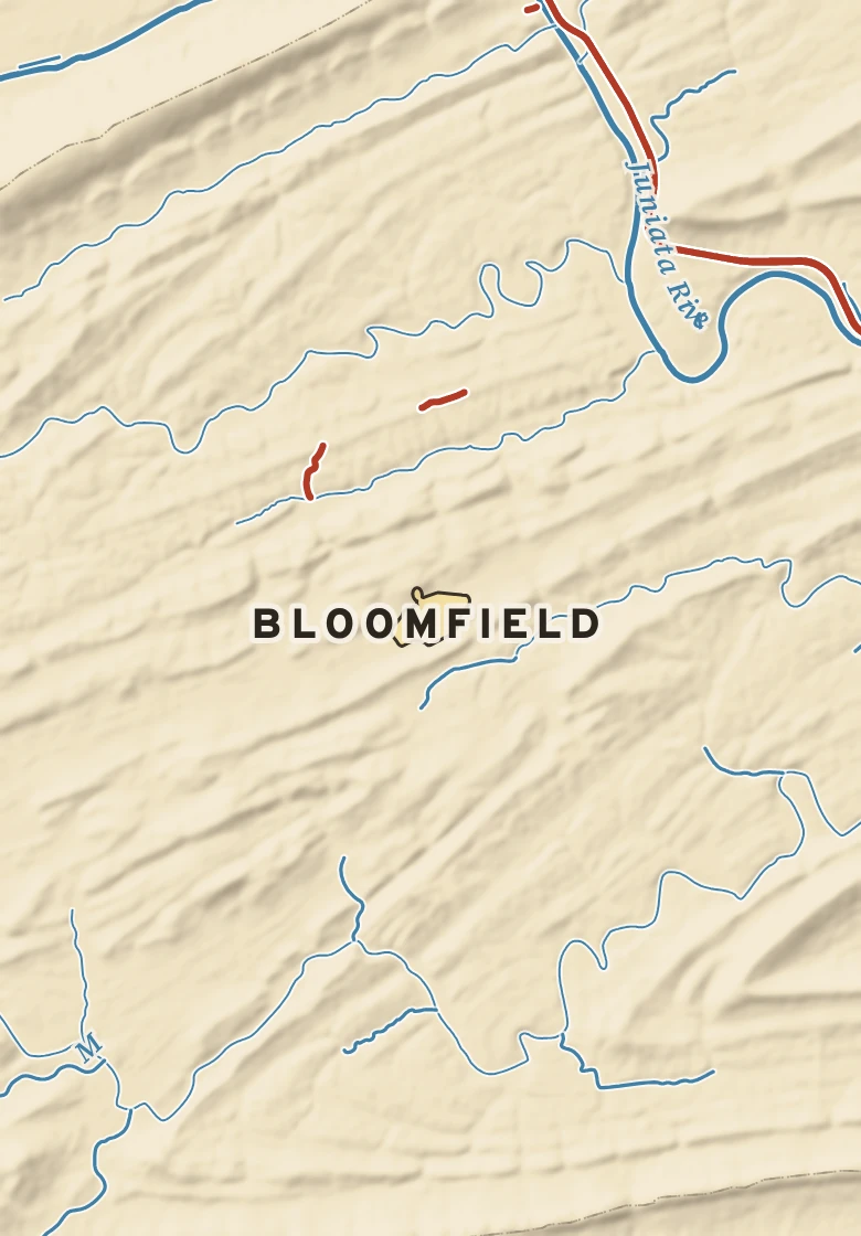 Atlas plate of Bloomfield, Pennsylvania.