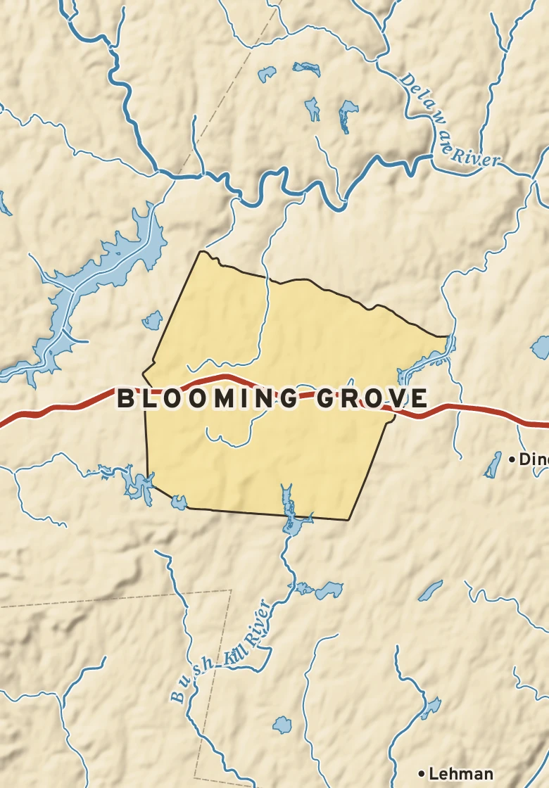Atlas plate of Blooming Grove, Pennsylvania.
