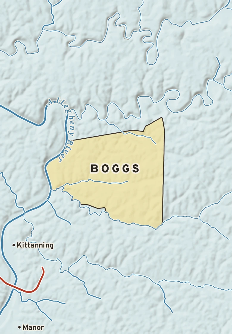 Atlas plate of Boggs, Pennsylvania.