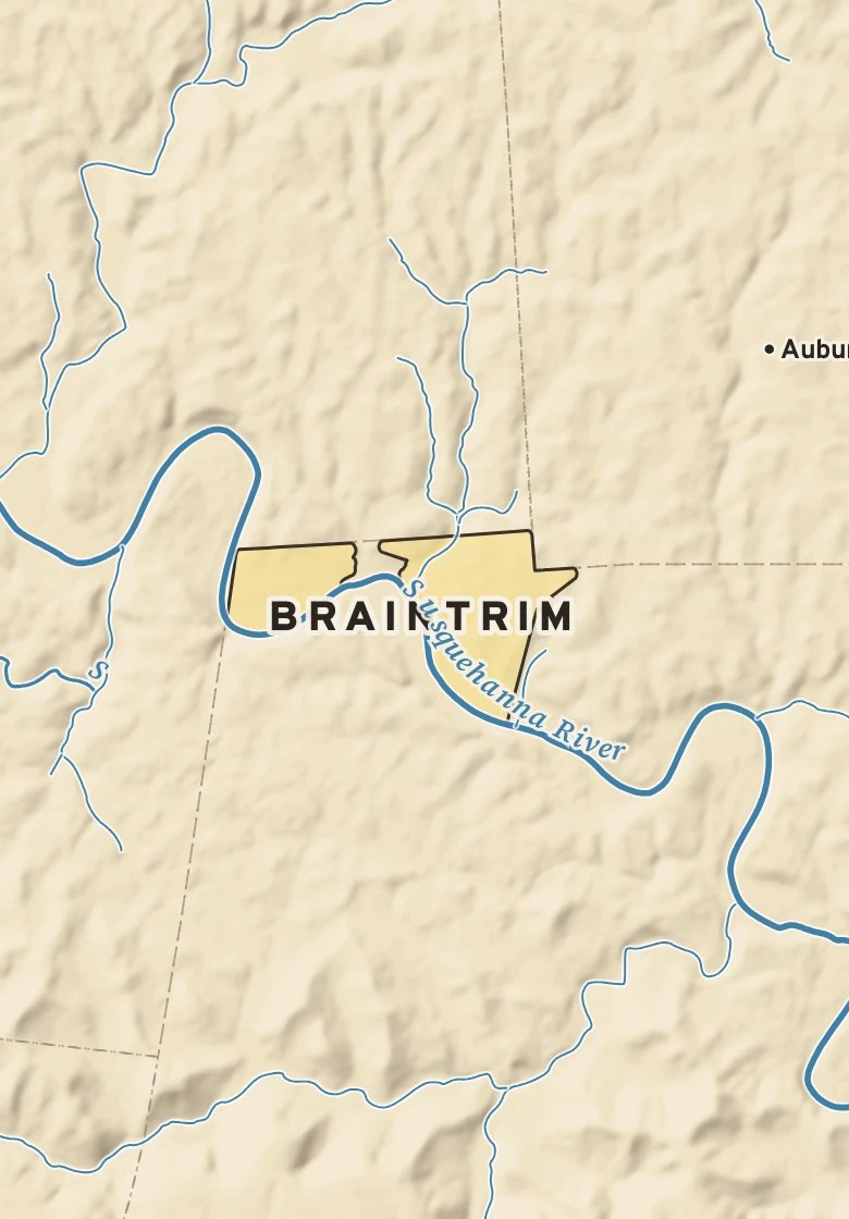 Atlas plate of Braintrim, Pennsylvania.